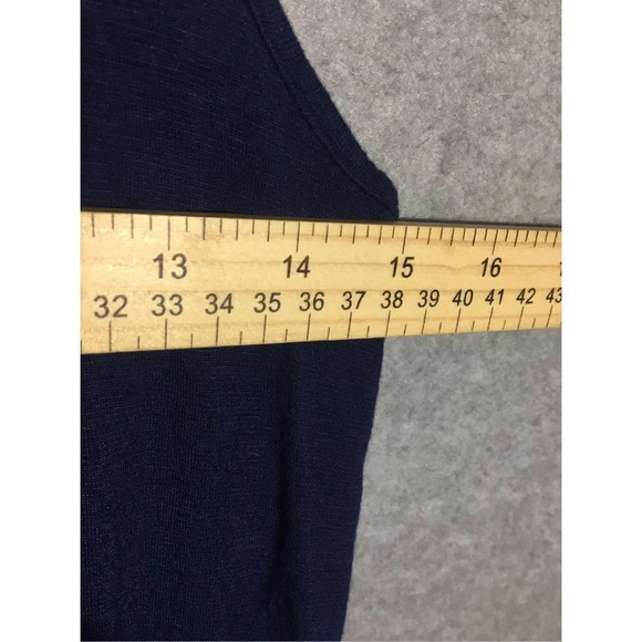 Womens Old Navy Dress Vintage Crochet Detailing Navy Blue Y2K Spring Summer - Picture 2 of 5